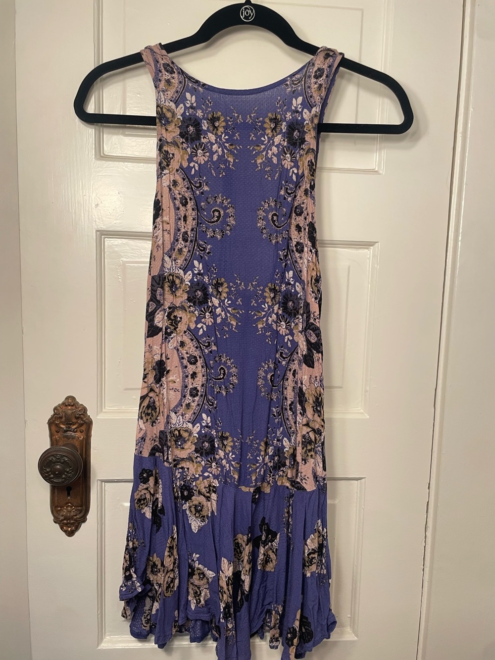 Free People Sleeveless Floral Midi Dress in Lavender and Blush